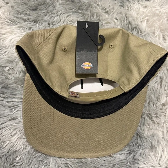 DICKIES Twill Flat Bill Cap - Khaki - Picture 2 of 2